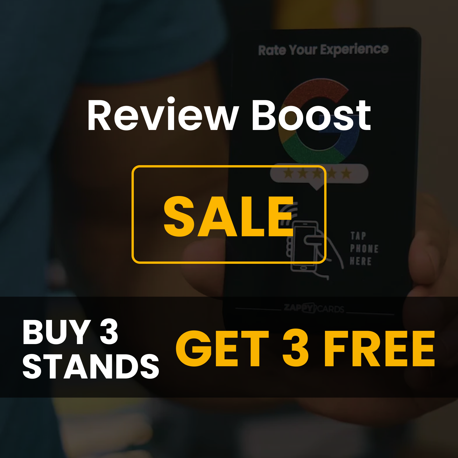 Review Boost sale offering three free stands